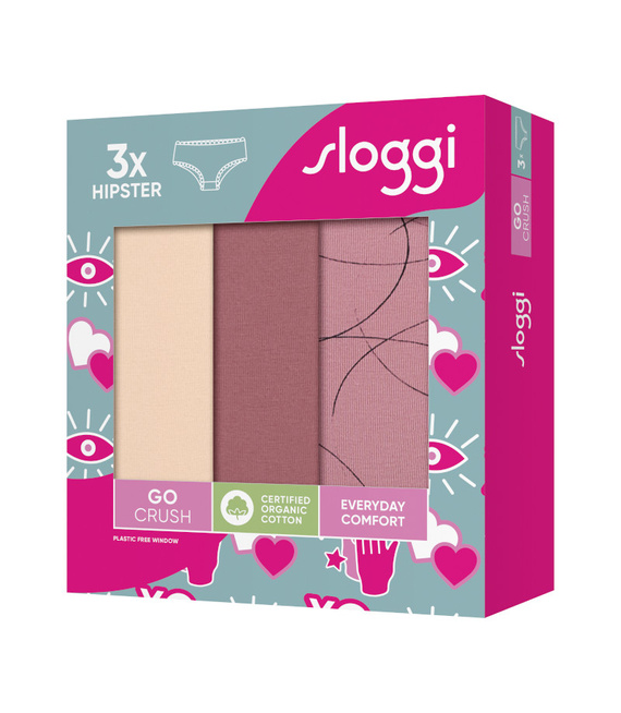 3 x Majtki damskie sloggi GO Crush Hipster C3P