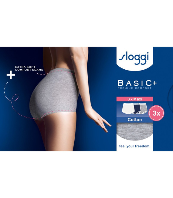 3 x Majtki damskie sloggi Basic+ Maxi C3P