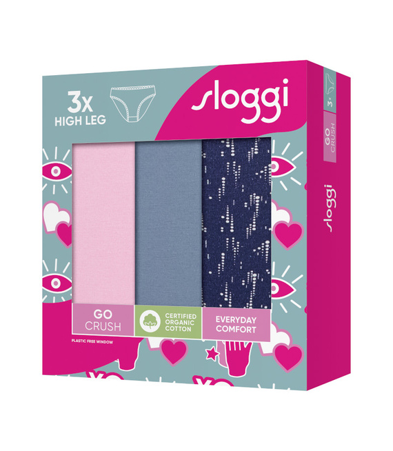 3 x Majtki damskie sloggi GO Crush High leg C3P
