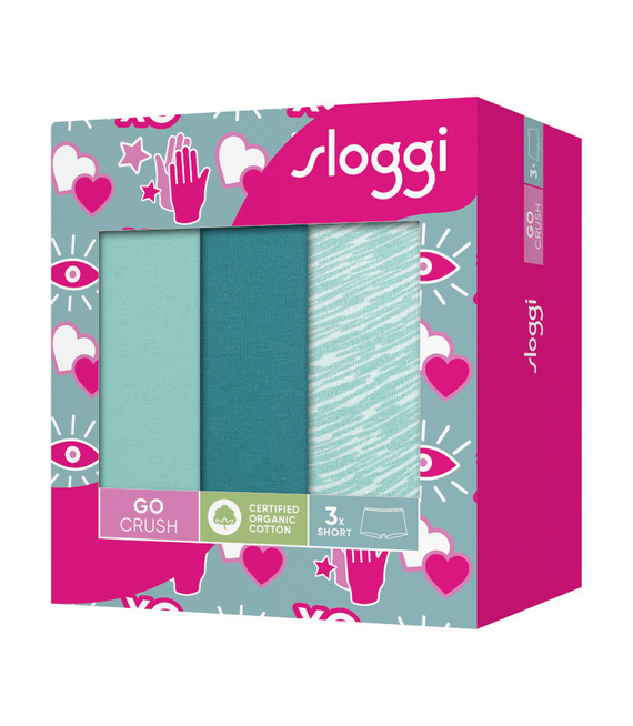3 x Majtki damskie sloggi GO Crush Short C3P