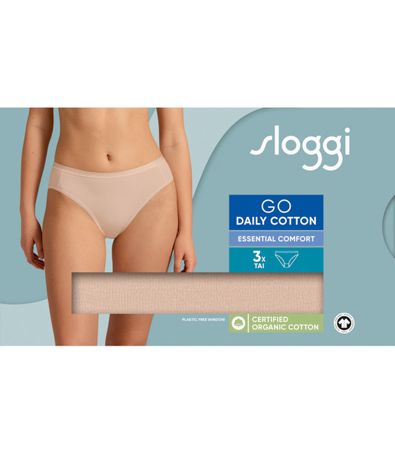 Sloggi trójpak majtki damskie tai GO Daily Cotton Tai 3P