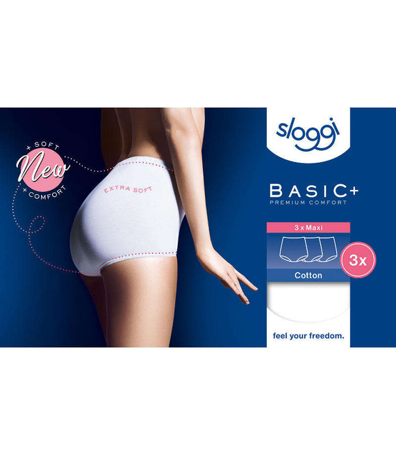 3 x Majtki damskie sloggi Basic+ Maxi 3P