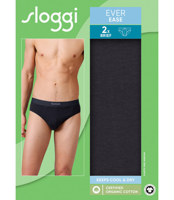 2 x Majtki męskie sloggi men EVER Ease Brief 2P