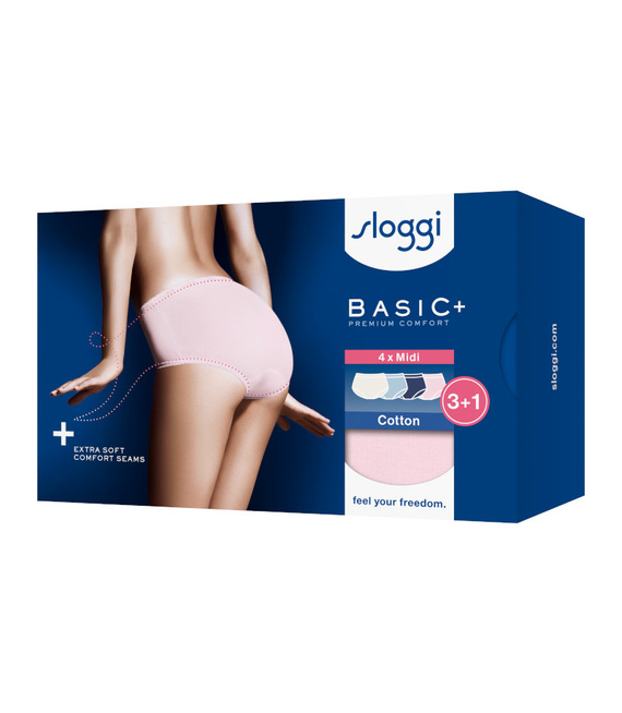 4 x Majtki damskie sloggi Basic+ Midi C4P