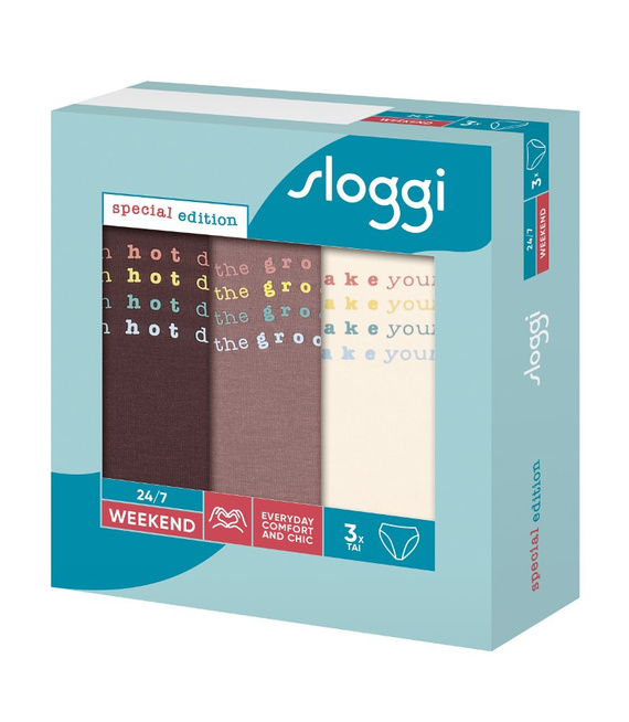 3 x Majtki damskie sloggi 24/7 Weekend Holiday Tai C3P