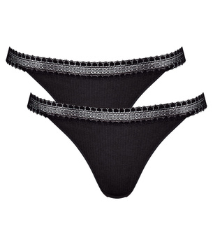 2 x Majtki damskie sloggi GO Ribbed Tanga C2P