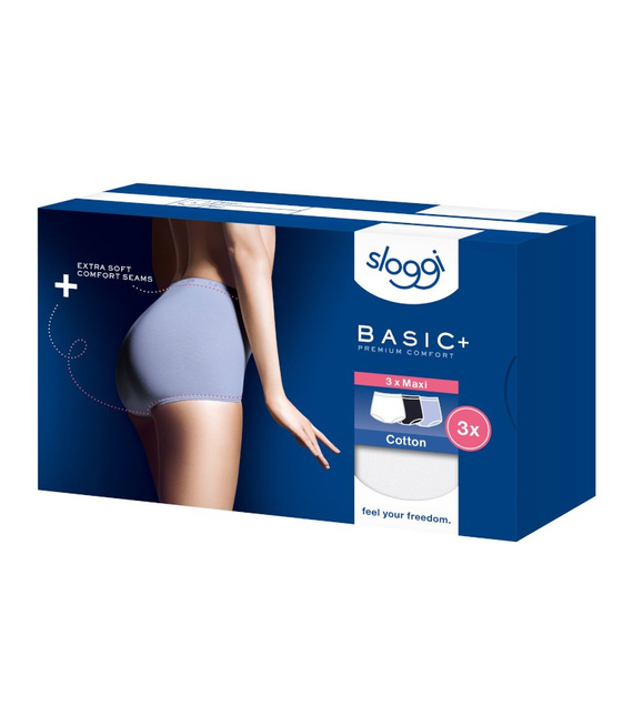 3 x Majtki damskie sloggi Basic+ Maxi C3P