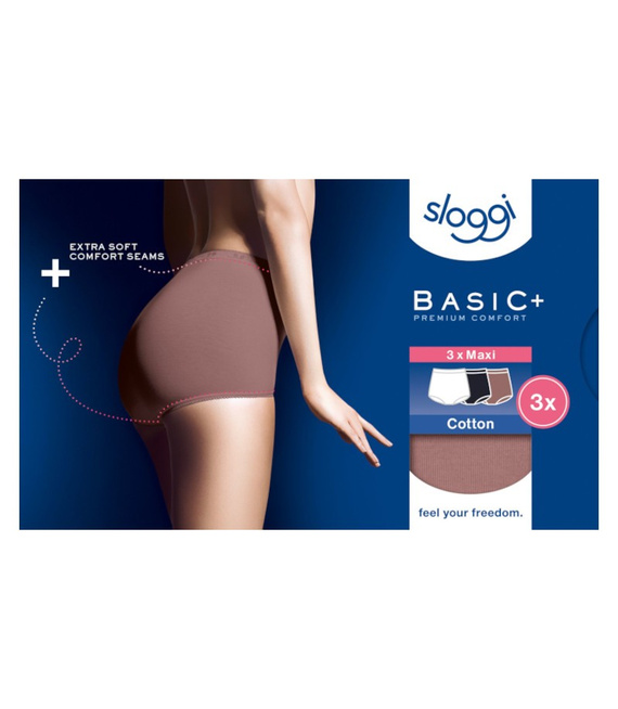 3 x Majtki damskie sloggi Basic+ Maxi C3P