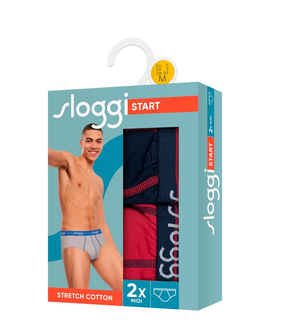 2 x Majtki męskie sloggi men Start Midi C2P box