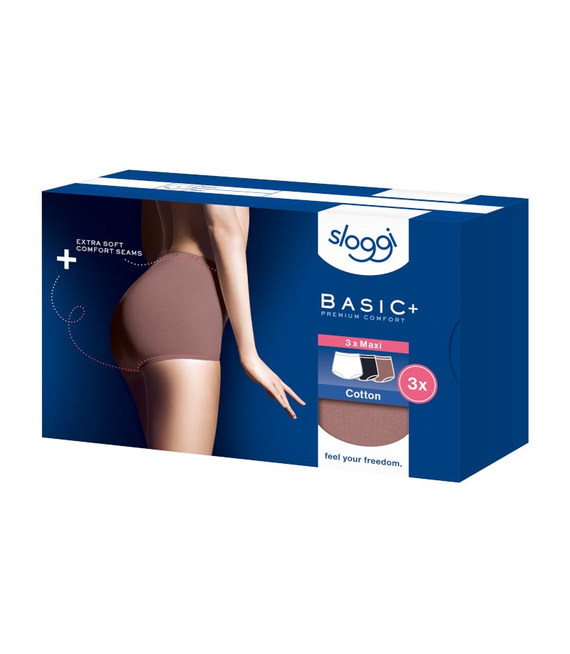 3 x Majtki damskie sloggi Basic+ Maxi C3P