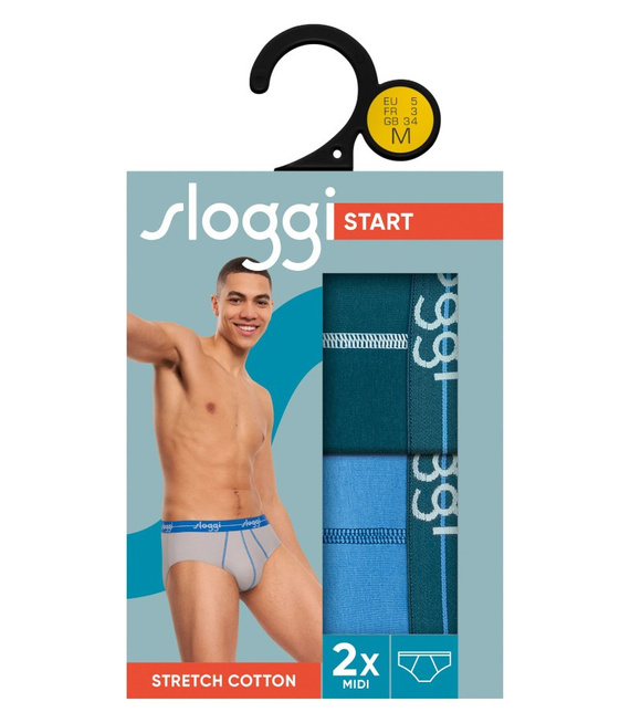 2 x Majtki męskie sloggi men Start Midi C2P box