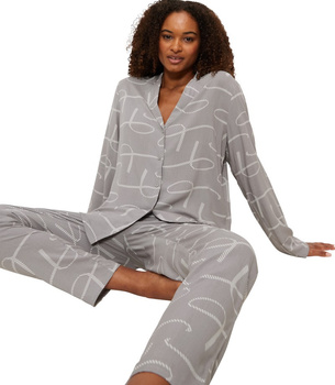 Triumph pidżama damska rozpinana z długim rękawem Boyfriend Fit PW 02