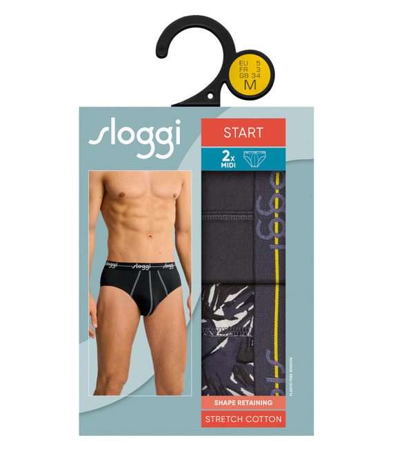 2 x Majtki męskie sloggi men Start Midi C2P box