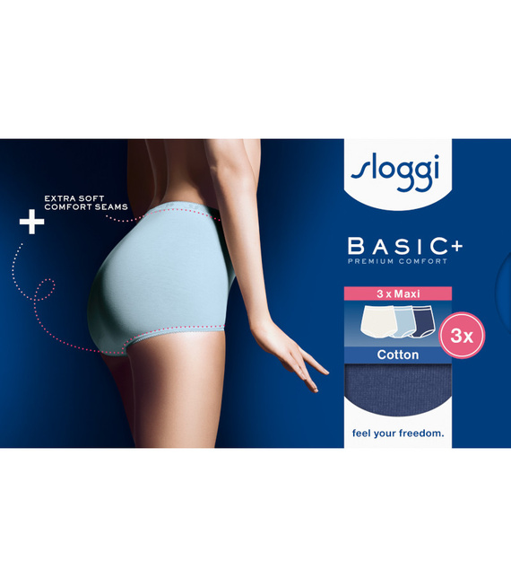 3 x Majtki damskie sloggi Basic+ Maxi C3P