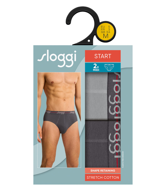 2 x Majtki męskie sloggi men Start Midi C2P box