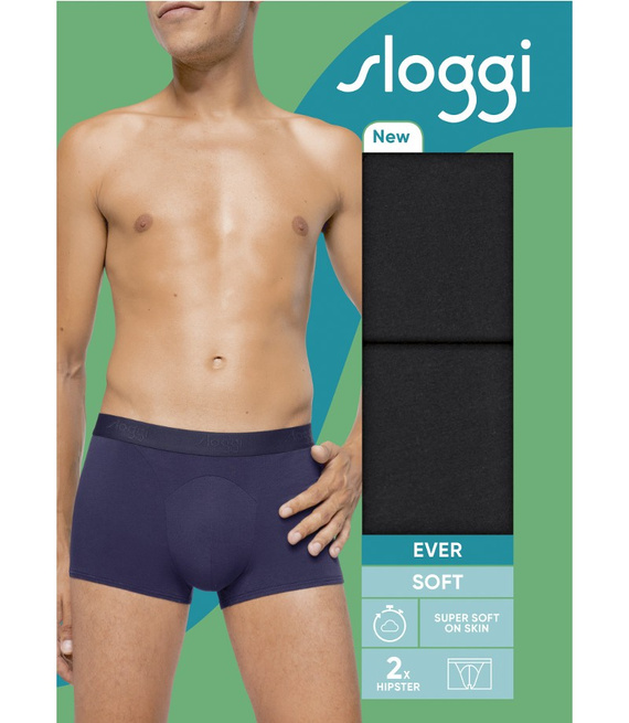 2 x Majtki męskie sloggi men EVER Soft Hipster 2P