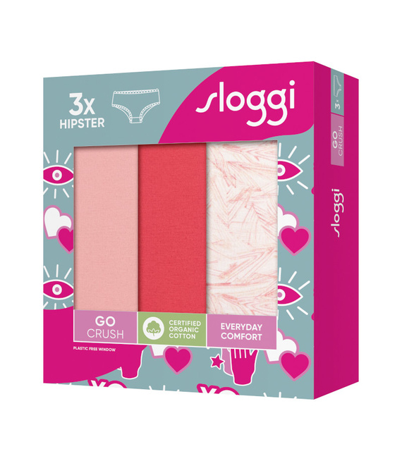 3 x Majtki damskie sloggi GO Crush Hipster C3P
