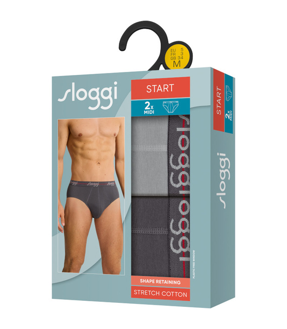 2 x Majtki męskie sloggi men Start Midi C2P box