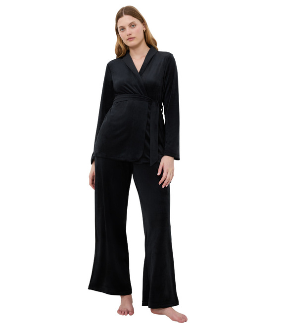 Krótki szlafrok damski Triumph Sensual Velour Robe Top 01