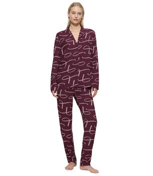 Triumph pidżama damska rozpinana z długim rękawem Boyfriend Fit PW 02