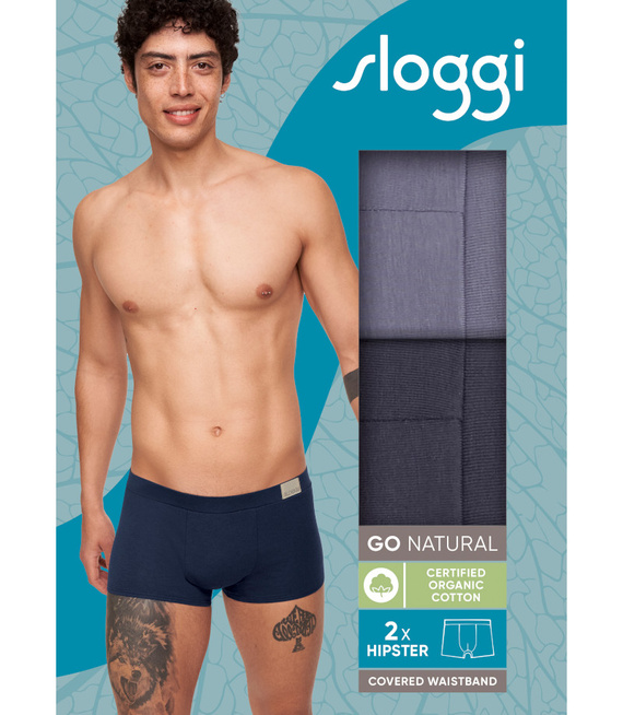 2 x Majtki męskie sloggi men GO Natural Hipster C2P