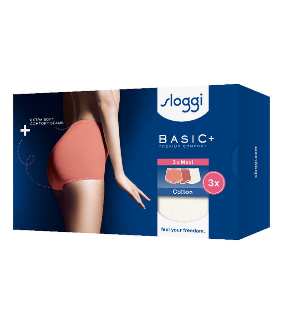 3 x Majtki damskie sloggi Basic+ Maxi C3P