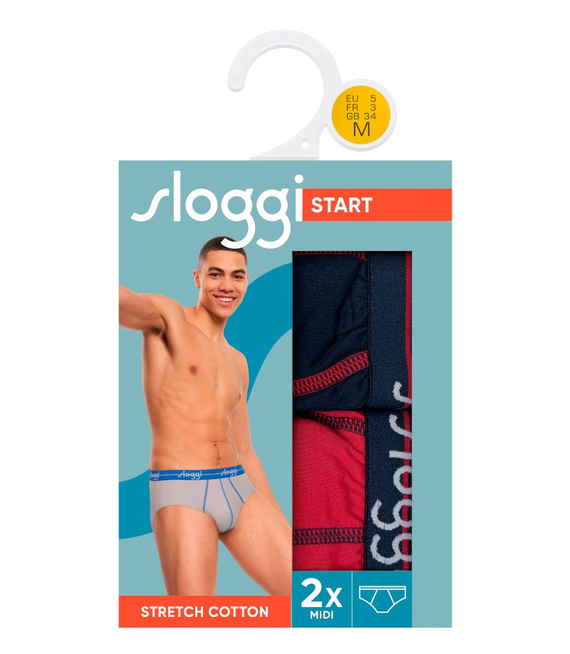 2 x Majtki męskie sloggi men Start Midi C2P box