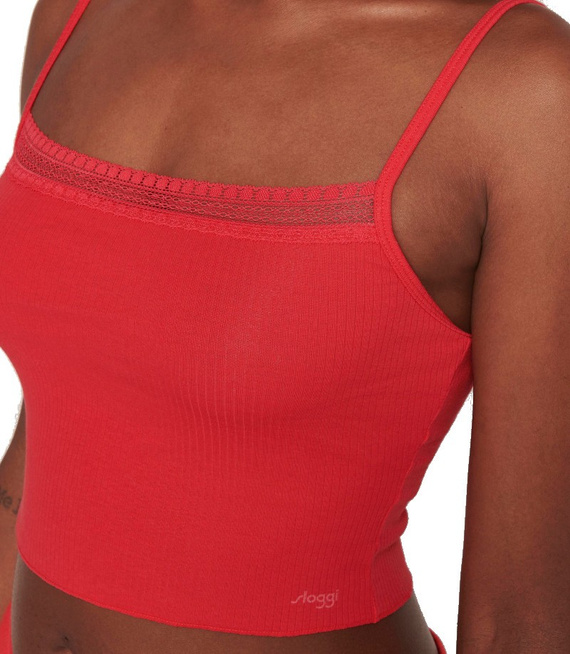 Top damski sloggi GO Ribbed Crop Top