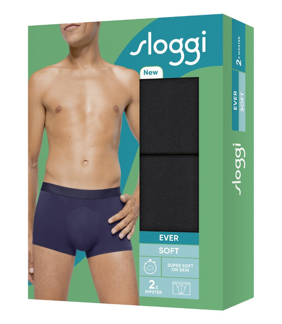 2 x Majtki męskie sloggi men EVER Soft Hipster 2P
