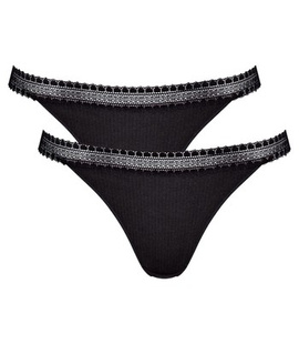 2 x Majtki damskie sloggi GO Ribbed Tanga C2P