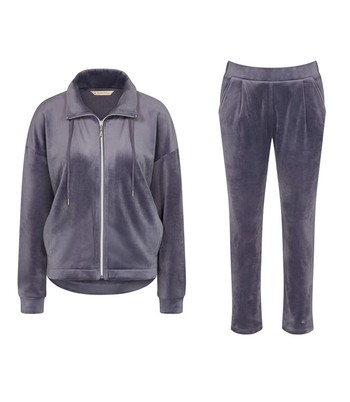 Dres damski: Bluza dresowa Cozy Comfort Velour Zip Jacket + Spodnie damskie Cozy Comfort Velour Trousers