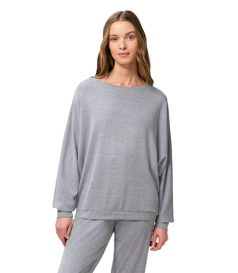 Sweter damski Thermal SWEATER szary Bielizna nocna Koszule nocne