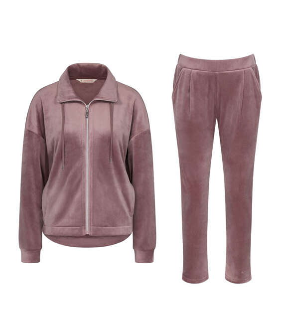 Dres damski: Bluza dresowa Cozy Comfort Velour Zip Jacket + Spodnie damskie Cozy Comfort Velour Trousers