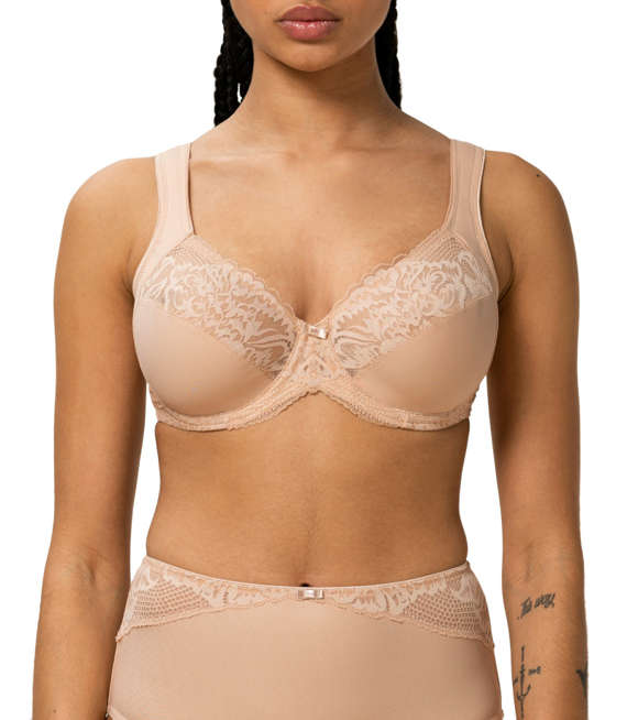 Triumph biustonosz z fiszbinami Modern Lace+Cotton W02