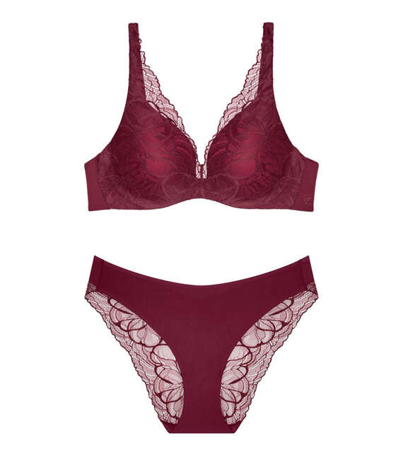 Triumph komplet bielizny Body Make-Up Illusion Lace biustonosz usztywniany i majtki