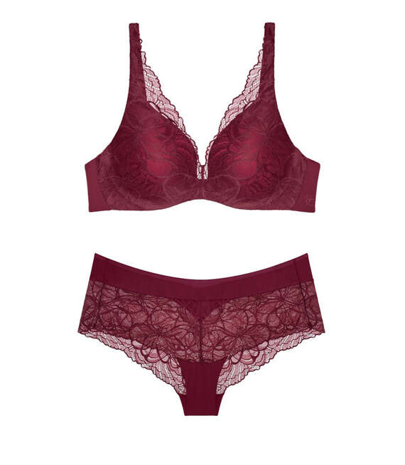 Triumph komplet bielizny Body Make-Up Illusion Lace biustonosz usztywniany i shorty